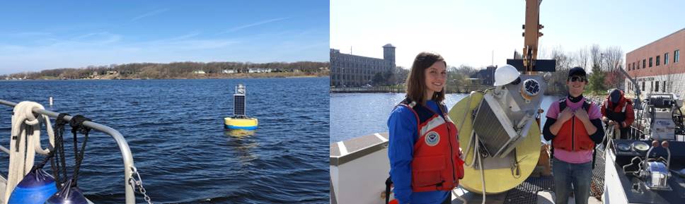 Muskegon Lake Observatory Buoy on Muskegon Lake in 2019